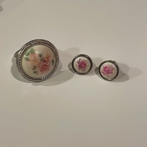 Vintage earrings and ring sets